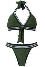 Charger l'image dans la galerie, Product Front: Despi Ensemble Bikini Crocheted Reversible Olive