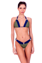 Charger l'image dans la galerie, Model Front: Despi Ensemble Bikini Groovy Reversible Olive