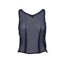 Charger l'image dans la galerie, Product Front: Despi Haut De Plage Ultra Cropped Tank Navy