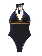 Charger l'image dans la galerie, Product Front: Despi Une Pièce Crocheted Reversible Op Black White