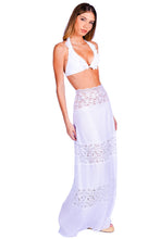 Charger l'image dans la galerie, Model Front: Despi Jupe De Page Lace Cut Out Skirt White