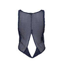 Charger l'image dans la galerie, Product Back: Despi Haut De Plage Ultra Cropped Tank Navy