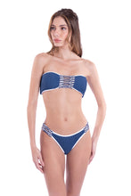 Charger l'image dans la galerie, Model Front: Despi Ensemble Set Ripped Bandeau Rev Indigo-Co