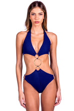 Charger l'image dans la galerie, Model Front: Despi Une Pièce Golden Ring Op Navy
