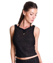 Charger l'image dans la galerie, Gallery: Despi Haut De Plage Ultra Cropped Tank Black
