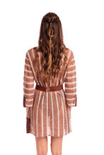 Charger l'image dans la galerie, Model Back: Despi Mini Dress Hippie Chic Tunic Shiny-Mocha
