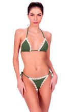 Charger l'image dans la galerie, Model Front: Despi Ensemble Bikini Cotton Chain Olive

