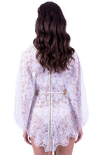 Charger l'image dans la galerie, Model Back: Despi Mini Dress Poncho Off White
