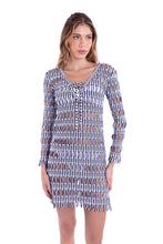 Charger l'image dans la galerie, Model Front: Despi Mini Dress Native Tunic Indigo-Co

