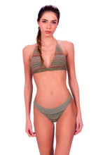 Charger l'image dans la galerie, Model Front: Despi Ensemble Bikini Capri Green Tea Knit

