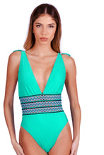 Charger l'image dans la galerie, Gallery: Despi Une Pièce Deep V Neck Reversible Op Malachita
