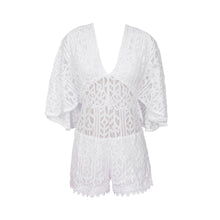 Charger l'image dans la galerie, Product Front: Despi Combinaison De Plage Lace Jordin White
