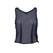 Charger l'image dans la galerie, Product Front: Despi Haut De Plage Ultra Cropped Tank Navy
