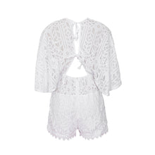 Charger l'image dans la galerie, Product Back: Despi Combinaison De Plage Lace Jordin White
