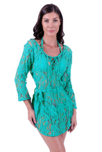 Charger l'image dans la galerie, Model Front: Despi Mini Dress Java Tunic Malachite
