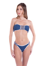 Charger l'image dans la galerie, Model Front: Despi Ensemble Set Ripped Bandeau Rev Indigo-Co
