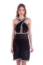 Charger l'image dans la galerie, Model Front: Despi Mini Dress Rufflie Dress Black
