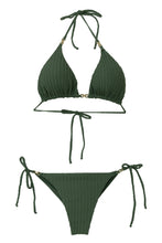 Charger l'image dans la galerie, Product Front: Despi Ensemble Bikini Tiny Rings Olive
