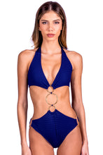 Charger l'image dans la galerie, Gallery: Despi Une Pièce Golden Ring Op Navy
