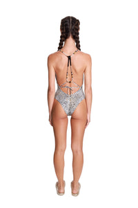 Model Back: Despi Une Pièce African African Op Leopard Bb