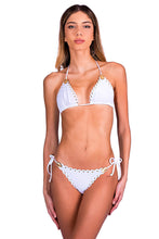 Charger l&#39;image dans la galerie, Model Front: Despi Ensemble Bikini Afrodite Reversible White Navy
