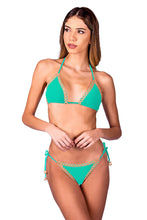 Charger l&#39;image dans la galerie, Model Front: Despi Ensemble Bikini Cotton Chain Malachite Full
