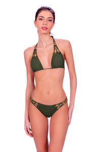 Model Front: Despi Ensemble Bikini Marrakesh Olive