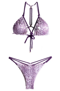Product Front: Despi Ensemble Bikini Python Sequins