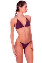 Charger l&#39;image dans la galerie, Model Front: Despi Ensemble Bikini Shelley Reversible Marsala
