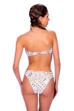 Charger l&#39;image dans la galerie, Model Back: Despi Ensemble Bikini Strapless Gold Metal
