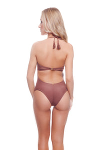 Model Back: Despi Une Pièce Claudia Op Brownie