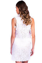 Charger l&#39;image dans la galerie, Model Back: Despi Mini Dress Dasies Tunic Off White
