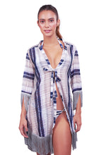 Charger l&#39;image dans la galerie, Model Front: Despi Robe De Plage Fringes On Ethereal
