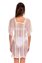 Charger l&#39;image dans la galerie, Model Back: Despi Mini Dress Gatsby Tunic White
