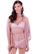 Charger l&#39;image dans la galerie, Model Front: Despi Robe De Plage Kaftan Rose Gold
