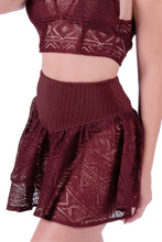Charger l&#39;image dans la galerie, Gallery: Despi Jupe De Page Lace Mini Skirt Burgundy
