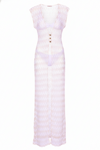 Product Front: Despi Vêtement De Plage Lace Zig Zag Positano Gold Metal