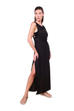 Charger l&#39;image dans la galerie, Model Front: Despi Vêtement De Plage Maxi Tank Dress Black
