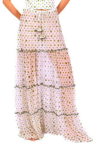 Gallery: Despi Jupe De Page Mesh Ruffle Skirt Polka Dots