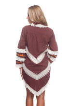 Charger l&#39;image dans la galerie, Model Back: Despi Mini Dress New Tribal Brownie

