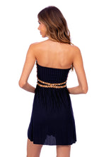 Charger l&#39;image dans la galerie, Model Back: Despi Mini Dress Pearly Dress Black
