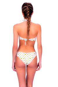 Model Back: Despi Une Pièce Rings Op Polka Dots