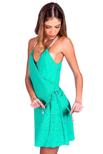 Charger l&#39;image dans la galerie, Model Front: Despi Mini Dress Shelley Dress Malachite
