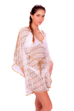 Charger l&#39;image dans la galerie, Lace Zig Zag Kaftan Gold Metal
