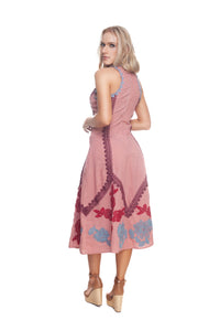 Lisbon Long Dress Rose Gold