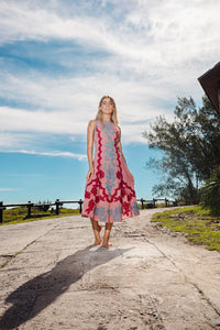 Lisbon Long Dress Rose Gold