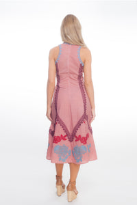 Lisbon Long Dress Rose Gold